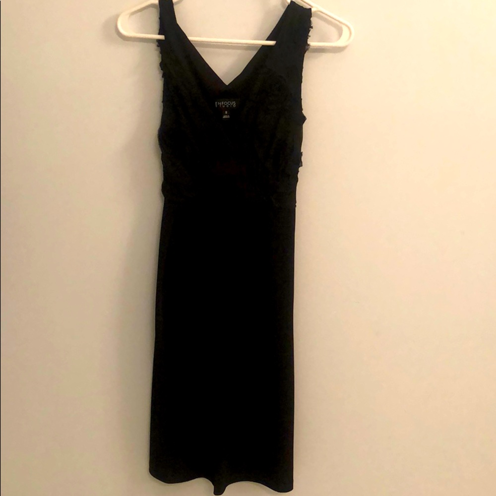 Black cocktail dress